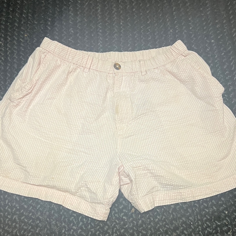 Seersucker Pink Shorts